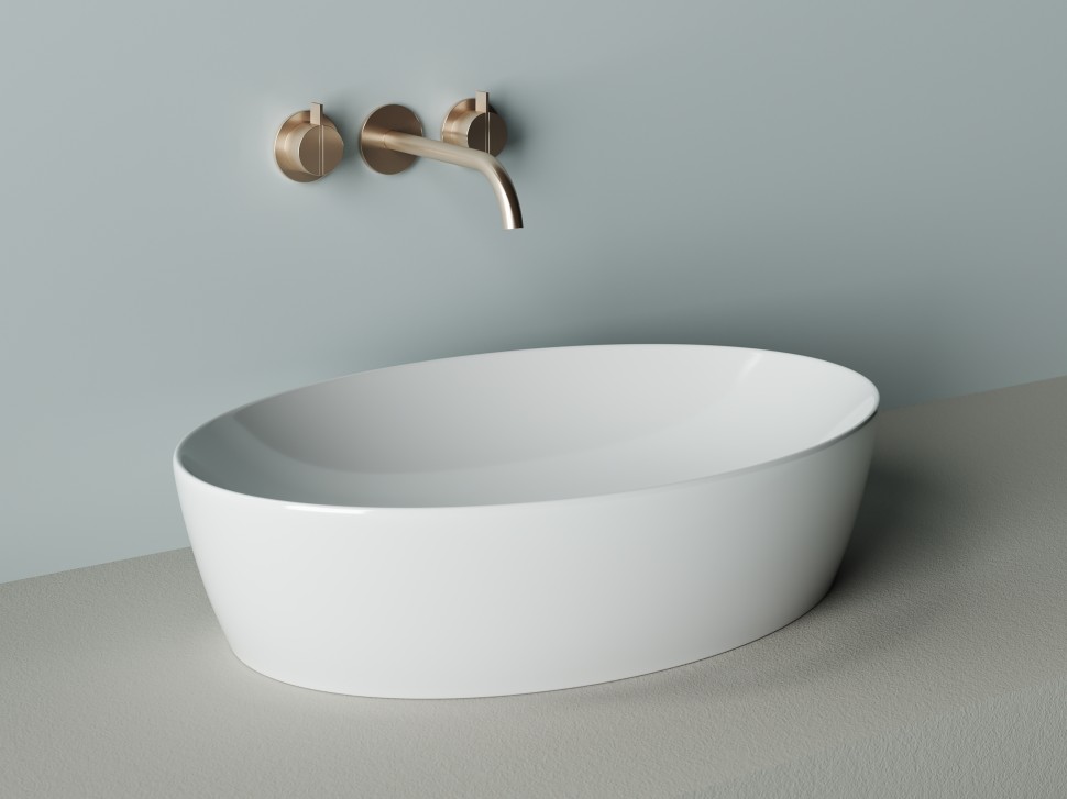 Умывальник чаша накладная овальная Element 610x410x150мм