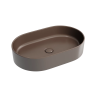 Умывальник чаша накладная овальная (цвет Темно-x CN6048MDB