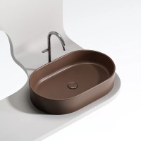 Умывальник чаша накладная овальная (цвет Темно-x CN6048MDB