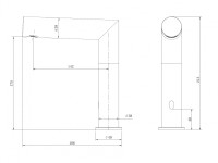 Смеситель ABBER Perfekte 316 AF8A101BGS сенсорный для раковины, брашированное светлое золото