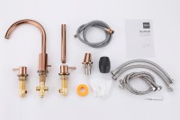 Смеситель ABBER Wasser Kreis AF8113RG на борт ванны, розовое золото