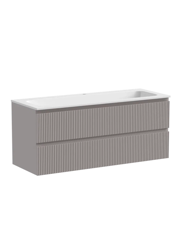 Тумба подвесная SANCOS Snob T 1195х445х500, c двумя ящиками оснащенными доводчиками, Doha Soft, арт.SNT120SM