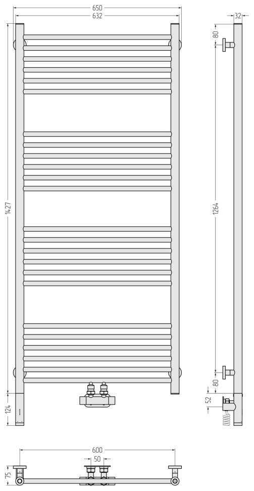 Богема EU50+ 3.0 прямая 1500х600