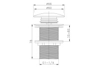 Донный клапан для раковины Raglo R600.02.06