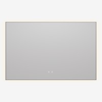 Зеркало Vincea LED VLM-4F120GM-2 1200х800 c сенсорным выключателем, антизапотевание, вороненая сталь