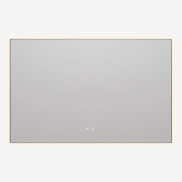 Зеркало Vincea LED VLM-4F120GM-2 1200х800 c сенсорным выключателем, антизапотевание, вороненая сталь