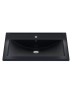 Раковина для ванной кварцевая Uperwood Foster Quartz 70х45,5х17,5 см, черная матовая, космос