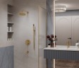 Душевой комплект Вилла (Villa) VSFW-1VL3BG встраиваемый, 3 режима, брашированное золото