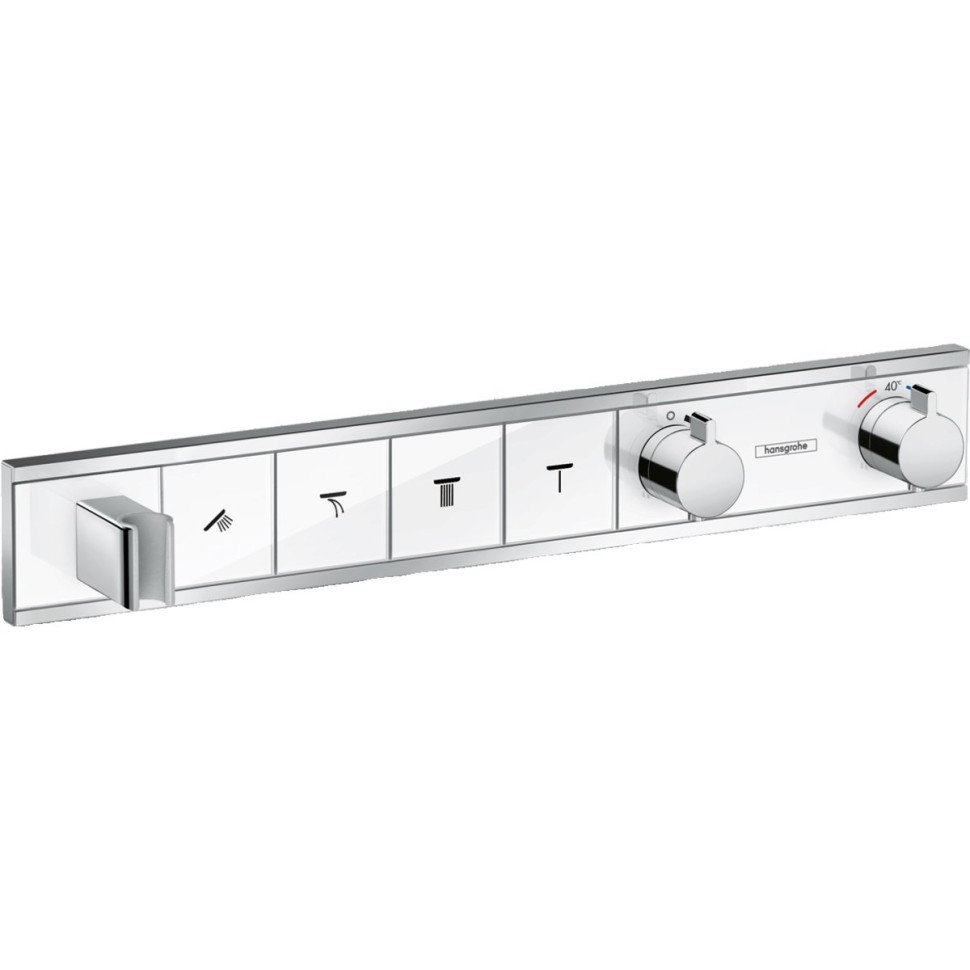 Смеситель для душа Hansgrohe RainSelect хром, белый (15357400)