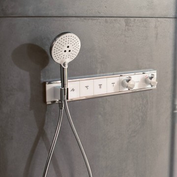 Смеситель для душа Hansgrohe RainSelect хром, белый (15357400)