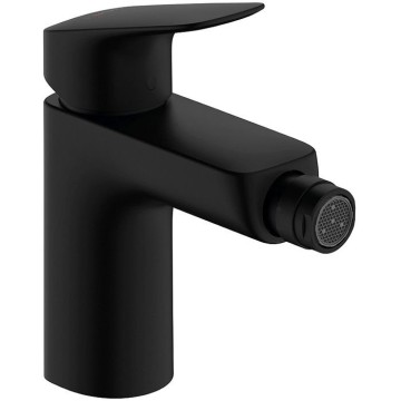 Смеситель Hansgrohe Logis для биде, 1 отверстие, с донным клапаном, цвет: черный матовый 71200670