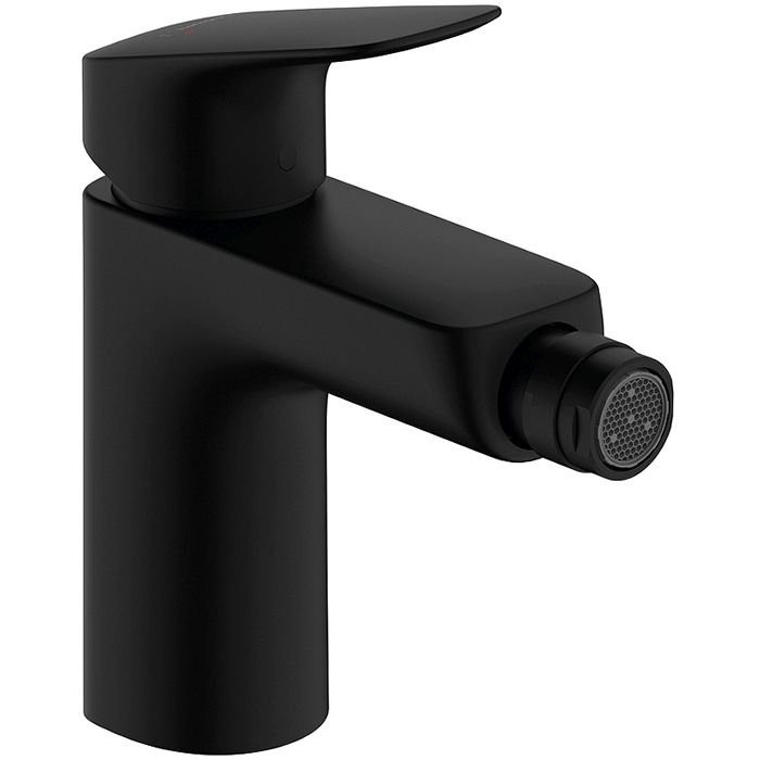 Смеситель Hansgrohe Logis для биде, 1 отверстие, с донным клапаном, цвет: черный матовый 71200670