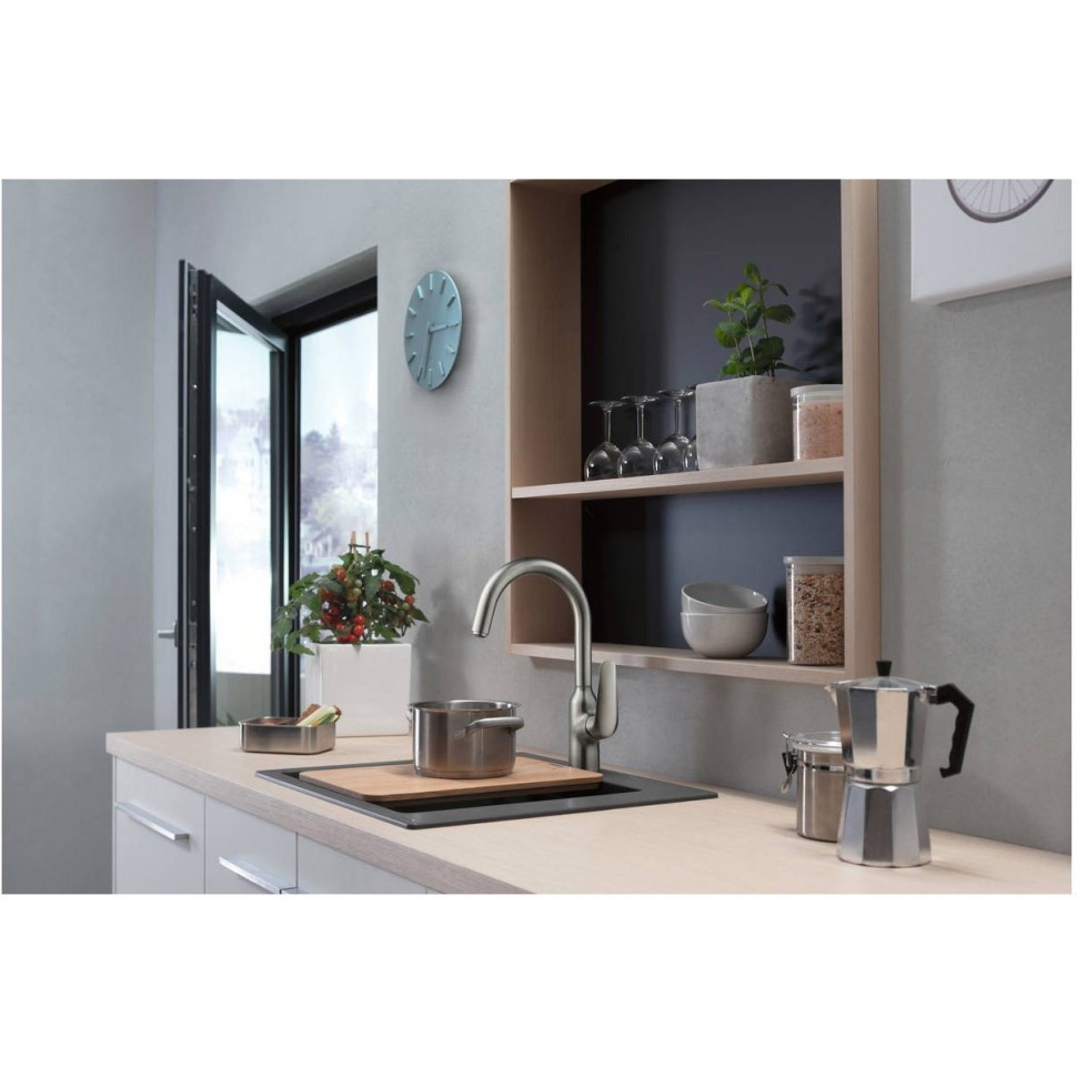 Смеситель для кухни Hansgrohe Focus M42, 1jet 71802000, хром