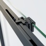 Душевой уголок Soft 2 VSR-3SO28010CLB, 1000*800, черный, стекло прозрачное