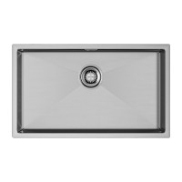 Мойка нерж. сталь AISI304 ALLER 74 UNI, PM807444-BS, брашированная нерж. сталь, 740х440мм, Starke-Paulmark