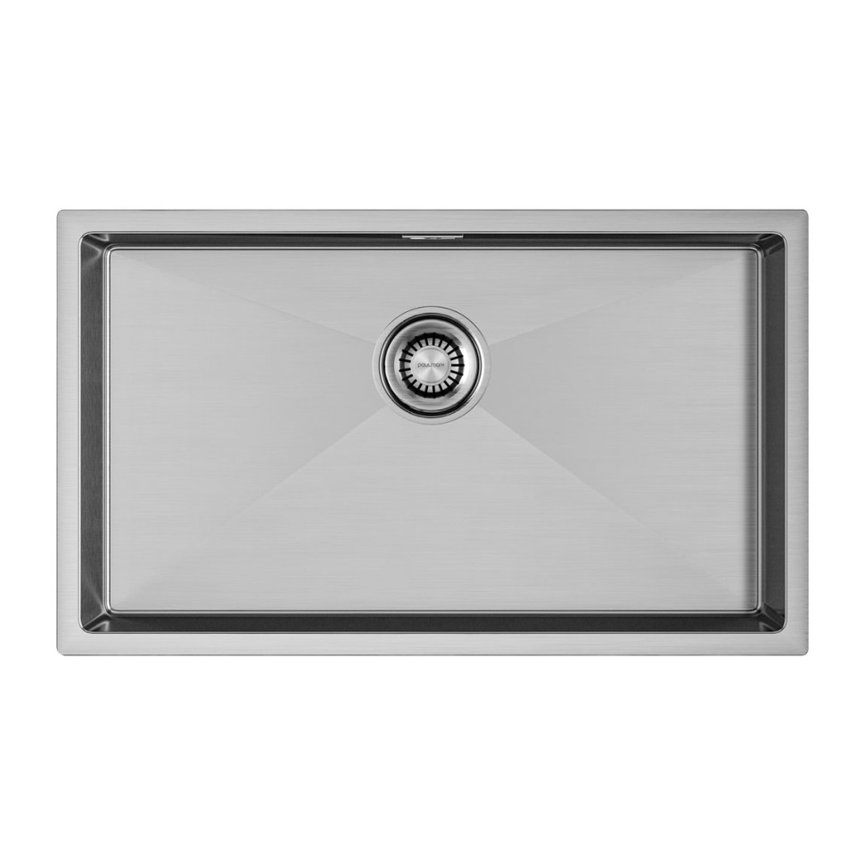 Мойка нерж. сталь AISI304 ALLER 74 UNI, PM807444-BS, брашированная нерж. сталь, 740х440мм, Starke-Paulmark