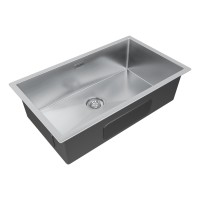 Мойка нерж. сталь AISI304 ALLER 74 UNI, PM807444-BS, брашированная нерж. сталь, 740х440мм, Starke-Paulmark