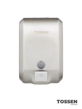 TOSSEN MN-1200 M - механический диспенсер жидкого мыла (коллекция «Матовая сталь»)