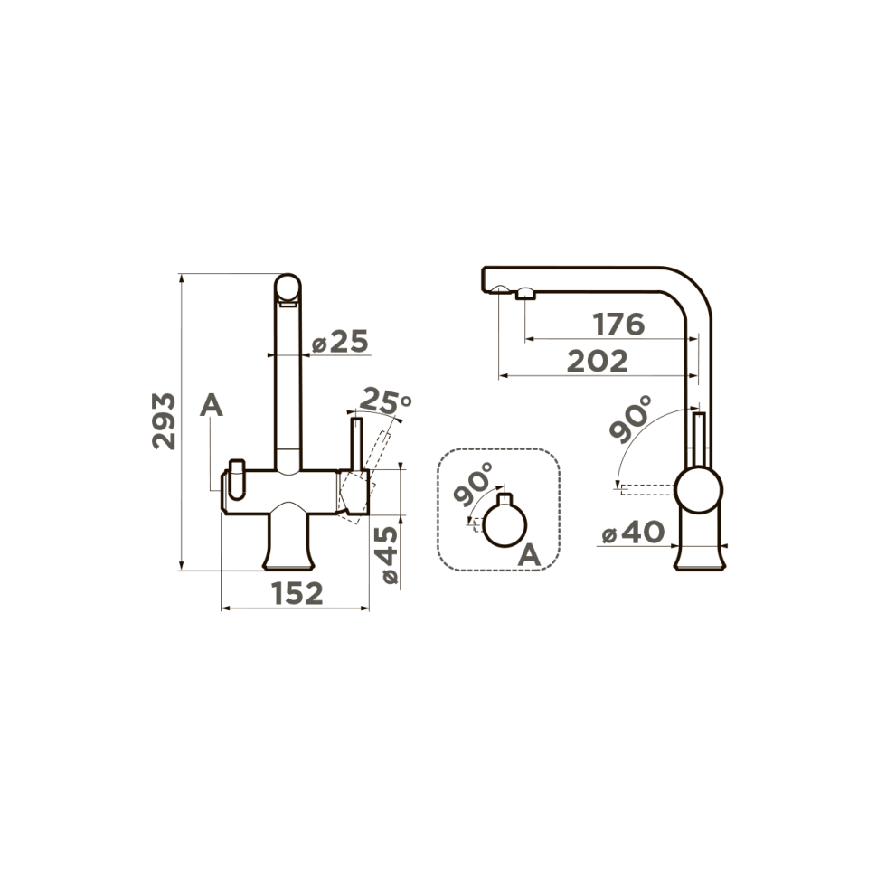 Смеситель для кухни Omoikiri Hotaru-BN-WH латунь/нержавеющая сталь/белый