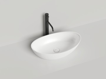Раковина накладная NOEMI 555х340х150 S-Stone Матовое