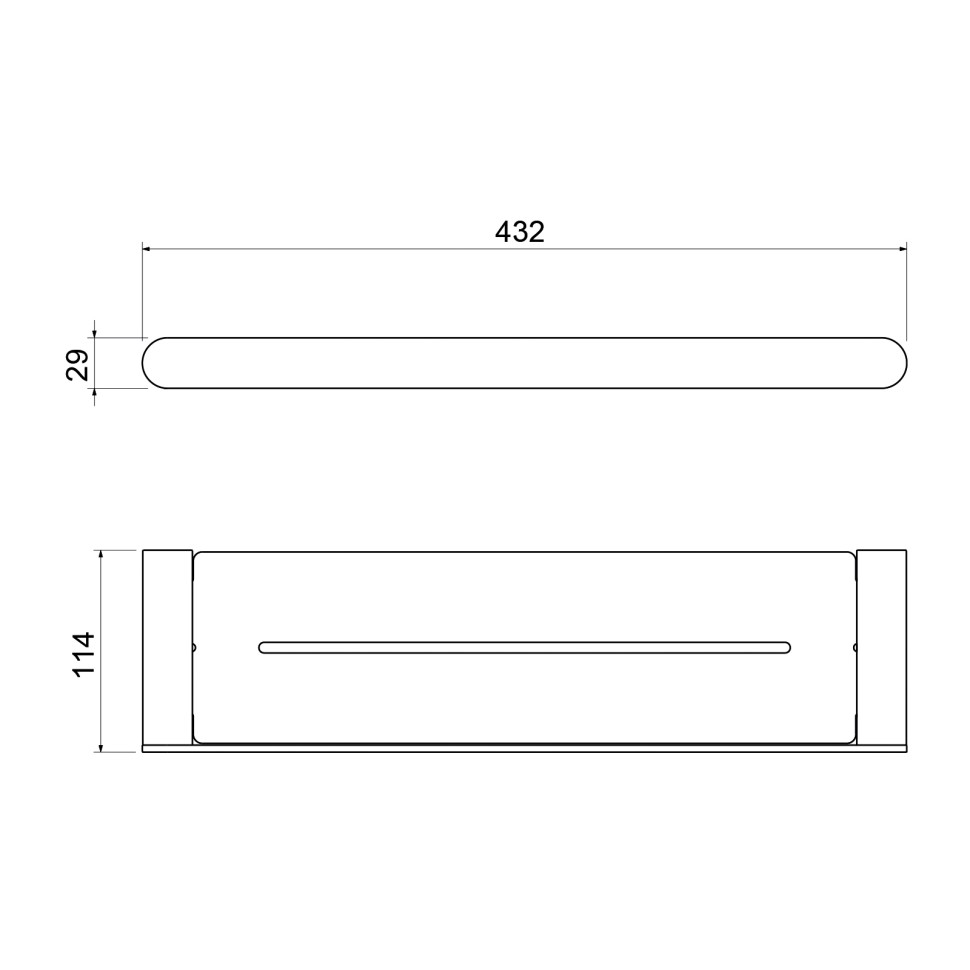 Полка Timo Saona 13073/20 золото шлифованное