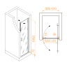 Душевая дверь RGW LE-003 (Прозрачное, 600)