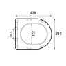 Сиденье для унитаза Grossman GR-4455SQ-K41 тонкое,белое,1 место