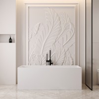 Ванна из искусственного камня ABBER Stein AS9640-1.5 белая матовая