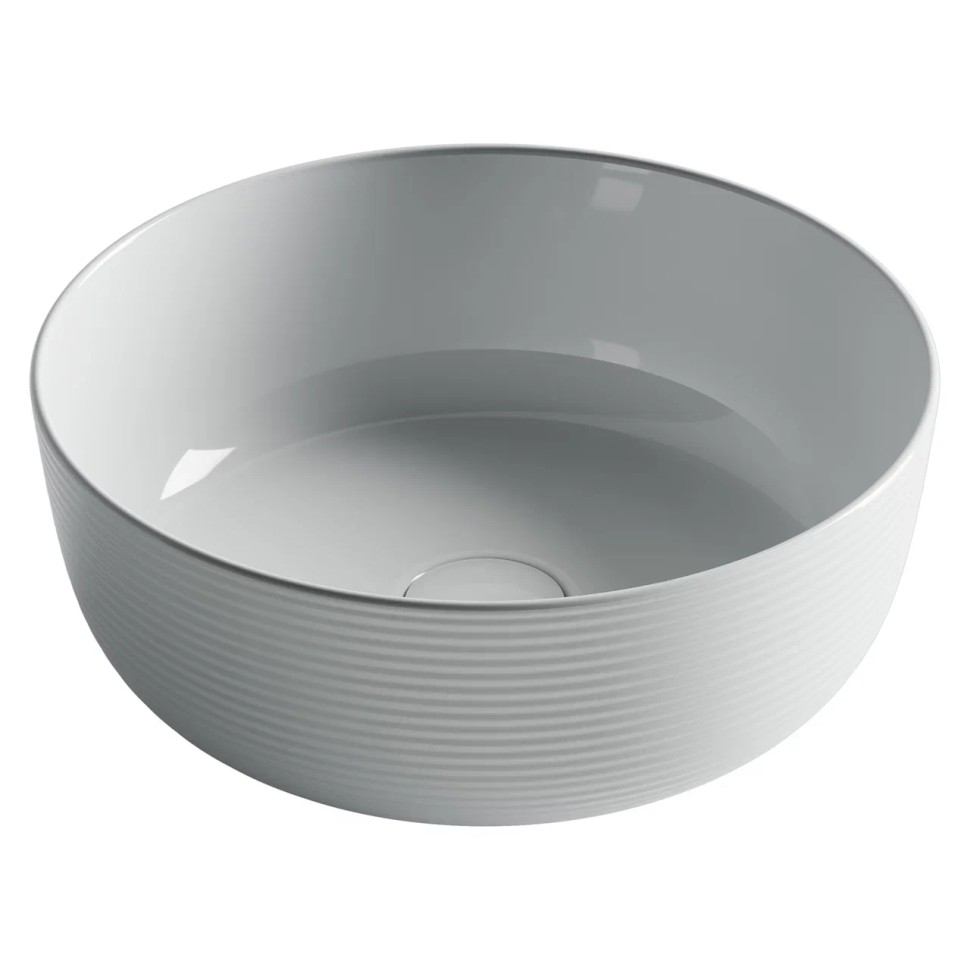 Раковина накладная круглая 356x356x135, цвет белый