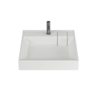 Раковина над стиральной машиной CERAMICANOVA Quattro 600x600x123 мм, с кронштейнами, белый, арт. CN0101