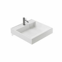 Раковина над стиральной машиной CERAMICANOVA Quattro 600x600x123 мм, с кронштейнами, белый, арт. CN0101