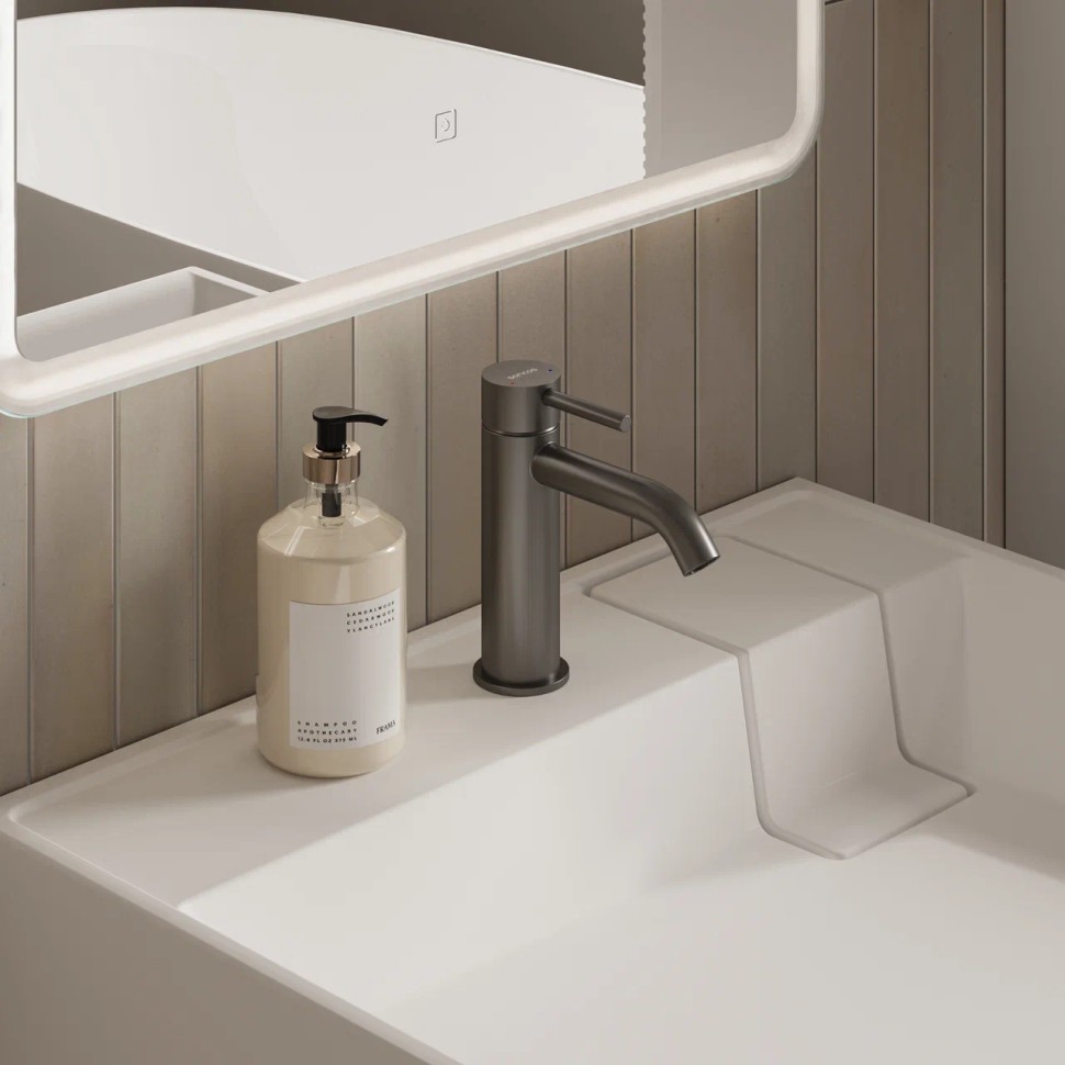 Раковина над стиральной машиной CERAMICANOVA Quattro 600x600x123 мм, с кронштейнами, белый, арт. CN0101