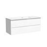Тумба подвесная SANCOS Libra 1190х450х500, c двумя ящиками оснащенными доводчиками, белый глянец , арт. LB120-1W