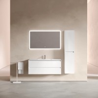 Тумба подвесная SANCOS Libra 1190х450х500, c двумя ящиками оснащенными доводчиками, белый глянец , арт. LB120-1W