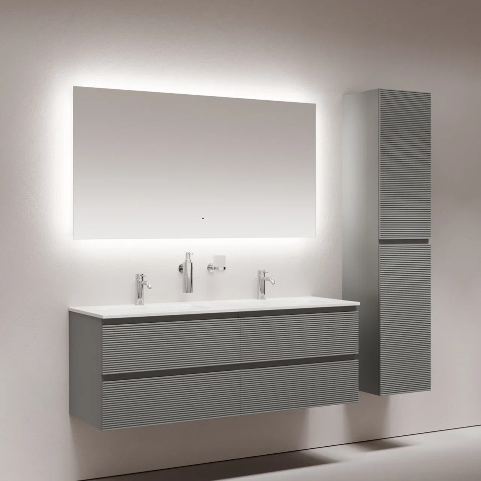 Зеркало для ванной комнаты SANCOS SQUARE 1400х800 с подсветкой, арт. SQ1400