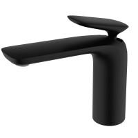 AQM6510MB Como Смеситель для раковины однорычажный, Черный матовый