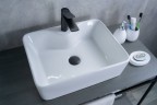 Раковина Gid N9091 51176 накладная белая 48x37x13