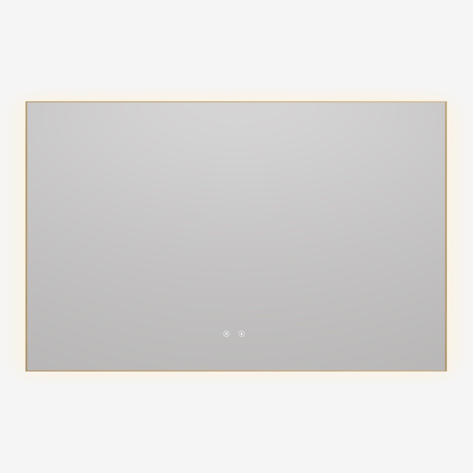 Зеркало Vincea LED VLM-4F120BG-2 1200х800 c сенсорным выключателем, антизапотевание, брашированное золото