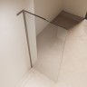 Душевая перегородка Волк-Ин (Walk-In) VLSW-1H700CLGM, 700*2000, вороненая сталь, стекло прозрачное