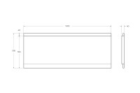 Передняя панель для акриловой ванны CEZARES EMP-150-SCR-W37