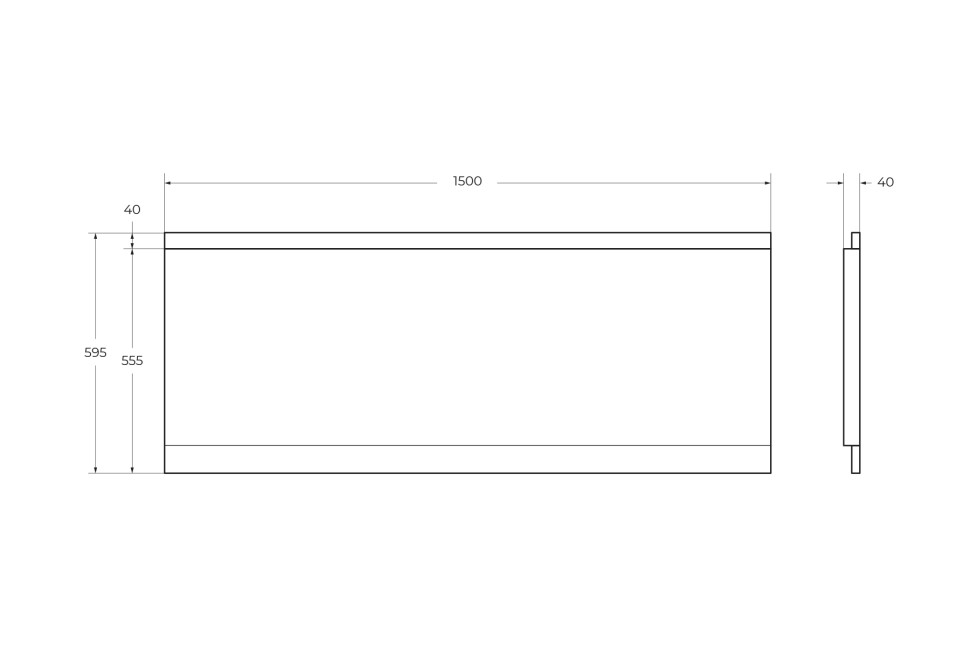 Передняя панель для акриловой ванны CEZARES EMP-150-SCR-W37