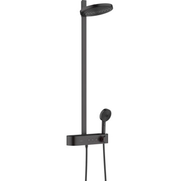 Душевая система Hansgrohe Pulsify S Showerpipe 260 2jet с термостатом (24240670) Черный хром матовый