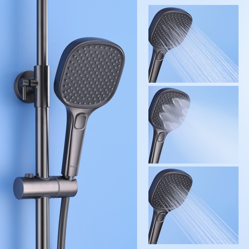 Душевая система Raglo для ванны и душа R30.24.09 Графит