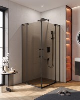 Душевой уголок CEZARES SLIDER-A-2-100/110-BR-NERO