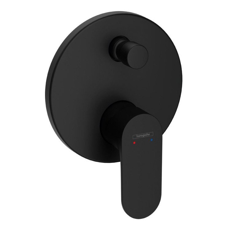 Смеситель для ванны Hansgrohe Rebris S (внешняя часть), 72466670 черный матовый