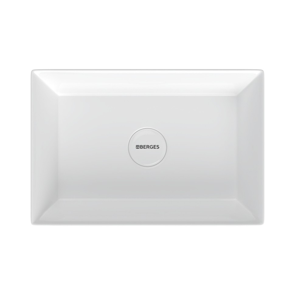 Раковина BERGES Mascon накладная, 55х38 см, без отверстия под смеситель