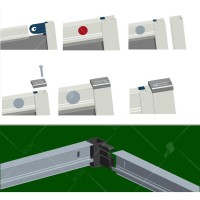 Душевой уголок RGW 150х100х185 см CL-48B CL-14B + Z-050-1B Прямоуг., Чёрный, Прозрачное, 5 мм Easy Clean (32094805-014)
