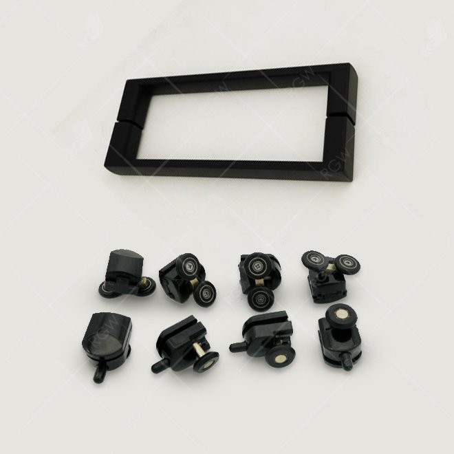 Душевой уголок RGW 150х100х185 см CL-48B CL-14B + Z-050-1B Прямоуг., Чёрный, Прозрачное, 5 мм Easy Clean (32094805-014)