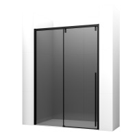 Дверь в нишу Ambassador Intense 110022203IBB (140х200) черный,стекло тонированное,раздвижная,1 место