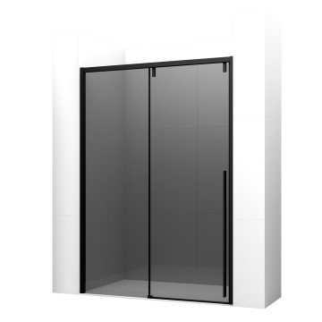 Дверь в нишу Ambassador Intense 110022203IBB (140х200) черный,стекло тонированное,раздвижная,1 место
